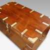 Victorian brass bound trunk top view