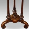 Victorian inlaid walnut circular workbox base