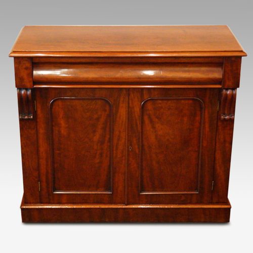 Victorian mahogany waterfall drawer chiffonier