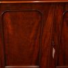 Victorian mahogany waterfall drawer chiffonier door detail