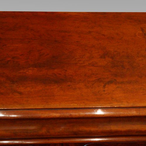 Victorian mahogany waterfall drawer chiffonier top wear