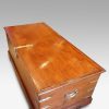 Antique Colonial teak precious item storage trunk top