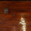 Antique hardwood merchants valuables trunk old repair