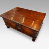 Antique hardwood merchants valuables trunk top