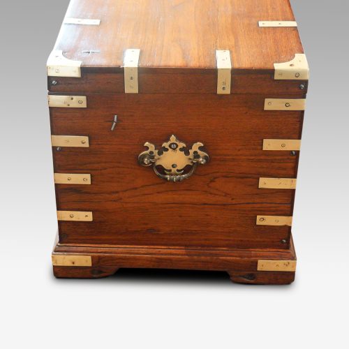 Antique officers uniform chest end