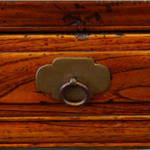 Chinese hall table drawer detail