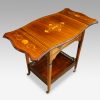 Edwardian inlaid rosewood dropflap table angle view