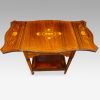 Edwardian inlaid rosewood dropflap table flaps up