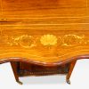 Edwardian inlaid rosewood dropflap table inlay on flap