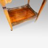 Edwardian inlaid rosewood dropflap table shelf