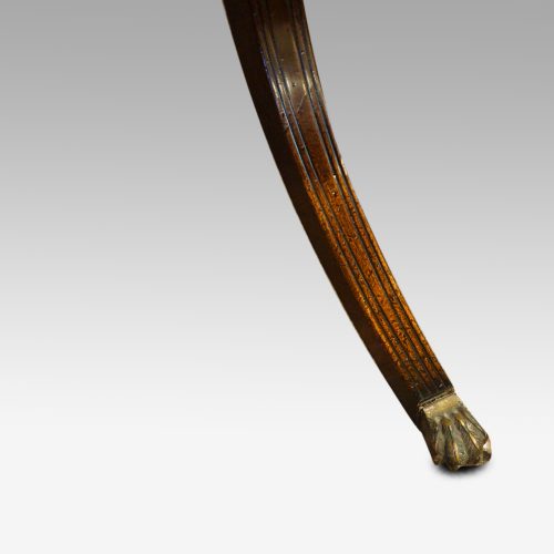 Edwardian mahogany drum table leg