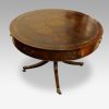 Edwardian mahogany drum table top view