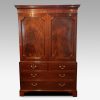 George III mahogany linen press