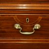 George III mahogany linen press inlay