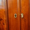 George III mahogany linen press key