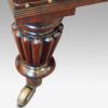 Large leather stool with Wm IV legs leg detail
