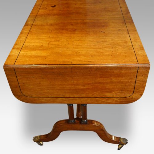 Regency mahogany sofa table end