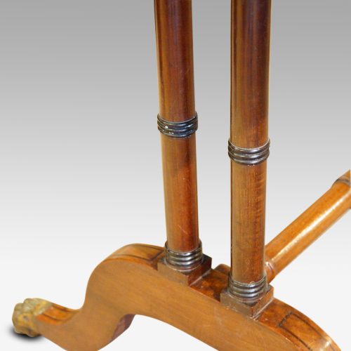 Regency mahogany sofa table end supports