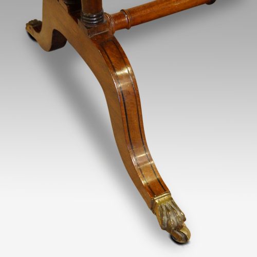 Regency mahogany sofa table leg