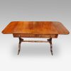 Regency mahogany sofa table open