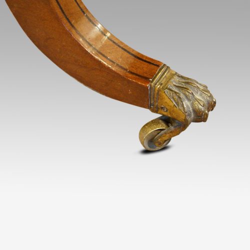 Regency mahogany sofa table paw