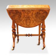 Victorian burr walnut baby Sutherland table