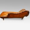Victorian leather chaise lounge rear