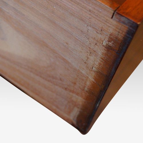 Victorian mahogany round cornered chest dovetail
