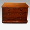 Victorian mahogany round cornered chest front