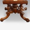 Victorian oval inlaid walnut coffee table base