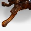 Victorian oval inlaid walnut coffee table leg