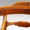 William IV mahogany scroll arm desk chair centre splat
