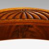 William IV mahogany scroll arm desk chair crest