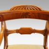 William IV mahogany scroll arm desk chair toprail