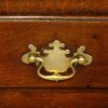 Antique oak cottage dresser cornice brass handle