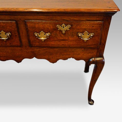Antique oak dresser base leg