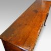 Antique oak dresser base top view