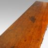 Antique oak dresser base top view