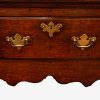 Antique oak dresser base drawer detail