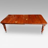 Edwardian walnut extending dining table, by Hampton & sons