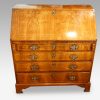 Georgian walnut bureau front 1