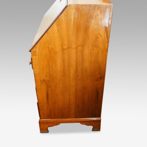Georgian walnut bureau side