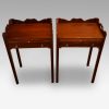 Pair of mahogany tray top bedside tables 2