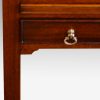 Pair of mahogany tray top bedside tables handle