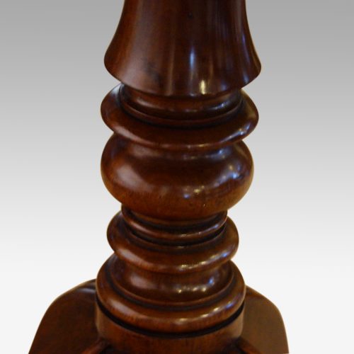 Regency mahogany work table column