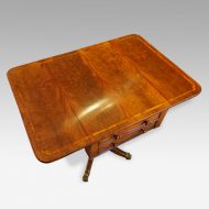 Regency mahogany work table flaps up