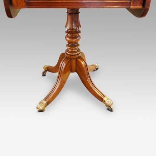 Regency mahogany work table base
