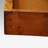 Victorian burr walnut side table drawer lining