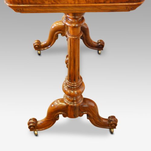 Victorian burr walnut side table ends
