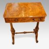Victorian burr walnut side table front